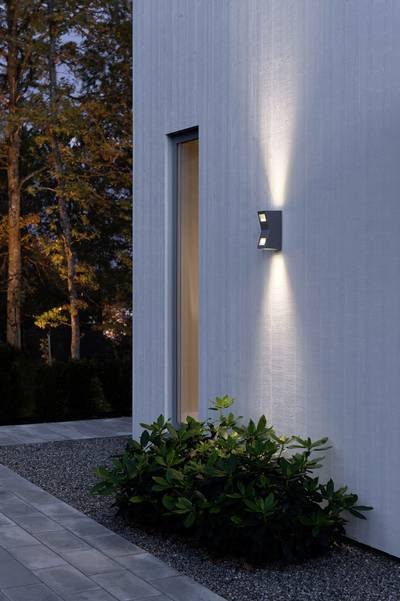 Konstsmide Potenza 7956-370 Außenwandleuchte LED GU10 12 W Anthrazit