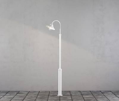 Konstsmide 560-250 Vega Außenstandleuchte Energiesparlampe, LED E27 60 W Weiß