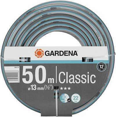 GARDENA 18010-20 Classic Schlauch 13 mm (1/2"), 50 m 13 mm 50 m 1/2 Zoll 1 St. Grau, Blau Gartenschlauch