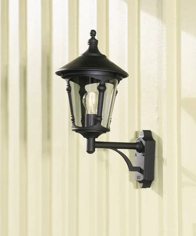 Konstsmide Virgo Up 571-750 Außenwandleuchte Energiesparlampe, LED E27 100 W Schwarz
