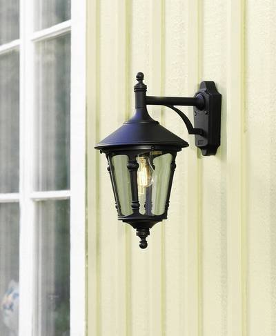 Konstsmide Virgo Down 568-750 Außenwandleuchte Energiesparlampe, LED E27 100 W Schwarz