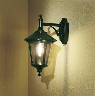 Konstsmide Virgo Down 568-600 Außenwandleuchte Energiesparlampe, LED E27 100 W Grün