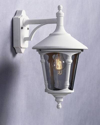 Konstsmide Virgo Down 568-250 Außenwandleuchte Energiesparlampe, LED E27 100 W Weiß