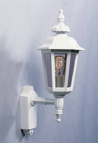 Konstsmide Pallas Up 518-250 Außenwandleuchte Energiesparlampe, LED E27 60 W Weiß