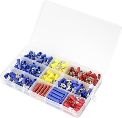 TRU COMPONENTS TC-9904304 Quetschverbinder-Sortiment 0.50 mm² 6 mm² Rot, Gelb, Blue 1 Set Box