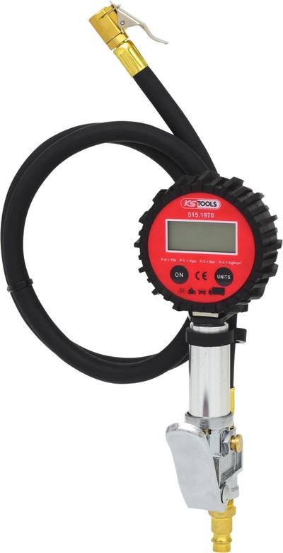 Digitaler Druckluft-Reifenfüllmesser,0-14bar KS Tools 515.1970 KS Tools 515.1970