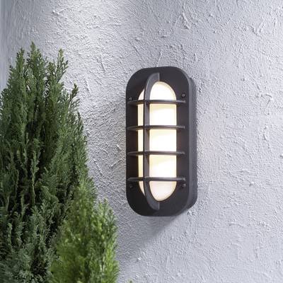 Konstsmide Loke 513-752 Außenwandleuchte Energiesparlampe, LED E27 60 W Schwarz