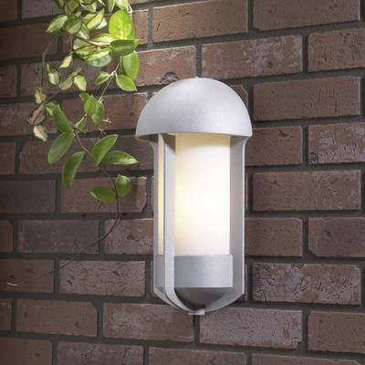 Konstsmide Tyr 510-312 Außenwandleuchte Energiesparlampe, LED E27 60 W Silber