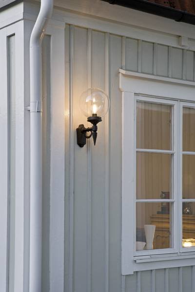 Konstsmide Orion 496-750 Außenwandleuchte Energiesparlampe, LED E27 100 W Schwarz