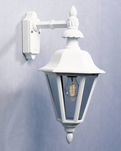 Konstsmide Pallas Down 483-250 Außenwandleuchte Energiesparlampe, LED E27 60 W Weiß