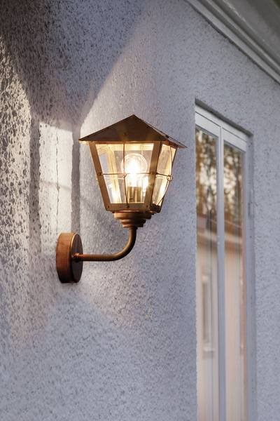 Konstsmide Fenix 438-900 Außenwandleuchte Energiesparlampe, LED E27 60 W Kupfer