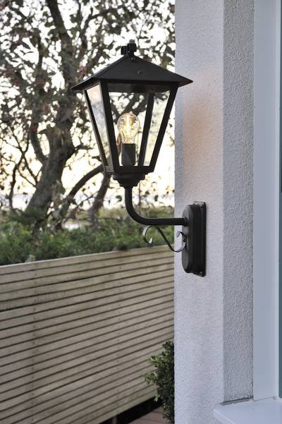 Konstsmide Benu Up 434-750 Außenwandleuchte Energiesparlampe, LED E27 100 W Schwarz