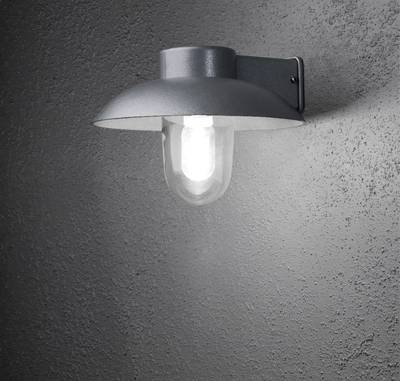 Konstsmide Mani 415-310 Außenwandleuchte Energiesparlampe, LED E27 60 W Silber