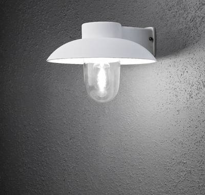 Konstsmide Mani 415-250 Außenwandleuchte Energiesparlampe, LED E27 60 W Weiß