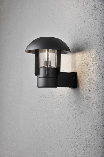 Konstsmide Heimdal 404-750 Außenwandleuchte Energiesparlampe, LED E27 60 W Schwarz
