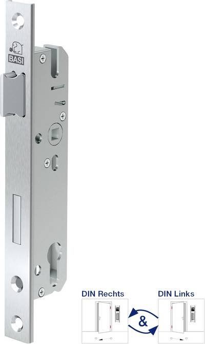 Basi 9585-3020U Einsteck-Rohrrahmenschloss Silber