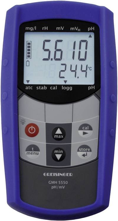 Kombi-Messgerät Greisinger GMH 5530 pH-Wert, Redox (ORP) 2.00 - 16.00 pH kalibriert Werksstandard (ohne Zertifikat)