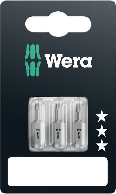 Wera 840/1 Z Set SB SiS Sechskant-Bit 4 mm, 5 mm, 6 mm Werkzeugstahl legiert, zähhart D 6.3 3 St.