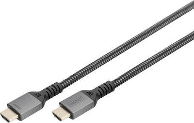 Digitus HDMI Anschlusskabel HDMI-A Stecker 3 m Schwarz DB-330200-030-S 8K UHD, Aluminium-Stecker, Audio Return Channel,