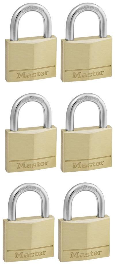 Master Lock P22214 Vorhängeschloss gleichschließend Gold, Silber Schlüsselschloss