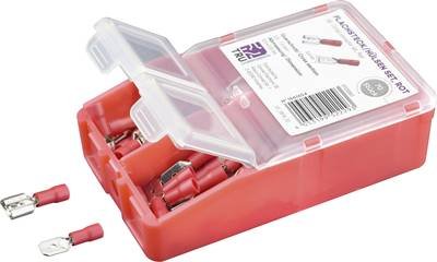 TRU COMPONENTS TC-6646616 Quetschverbinder-Sortiment 0.50 mm² 1.50 mm² Rot 140 St.