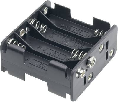 Goobay 12470 Batteriehalter 8x Mignon (AA) Druckknopfanschluss (L x B x H) 63 x 58 x 29.5 mm