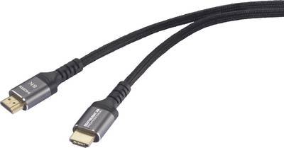 SpeaKa Professional HDMI Anschlusskabel HDMI-A Stecker, HDMI-A Stecker 5.00 m Schwarz SP-13138300 8K UHD HDMI-Kabel