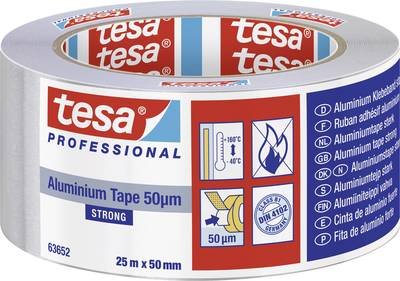 tesa STRONG 63652-00001-00 Aluminium-Klebeband Silber (L x B) 25 m x 50 mm 1 St.