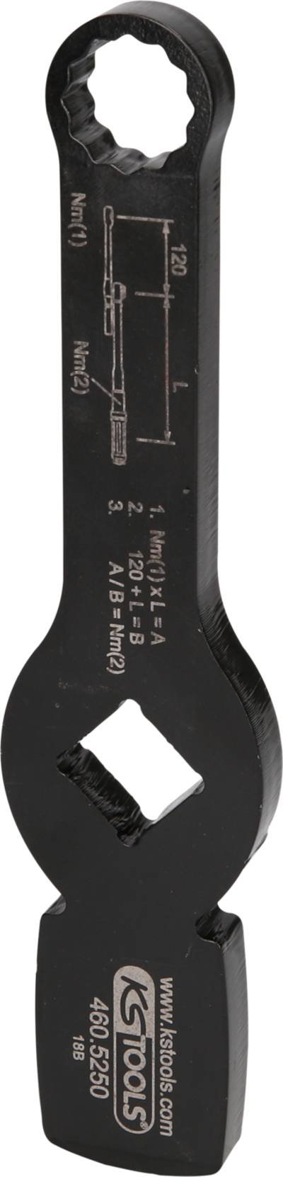 3/4" Schlag-Zwölfkant-Schlüssel mit 2 Schlagflächen, 19 mm KS Tools 460.5250