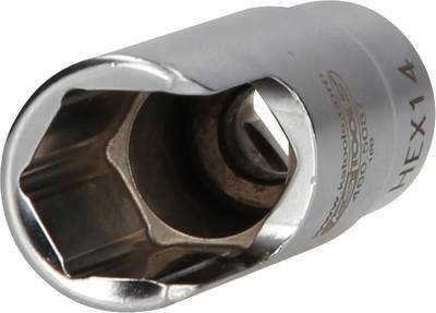 KS Tools 460.5087 3/8" Spezial-Winkel-Rohrverbinder-Stecknuss, 14 mm