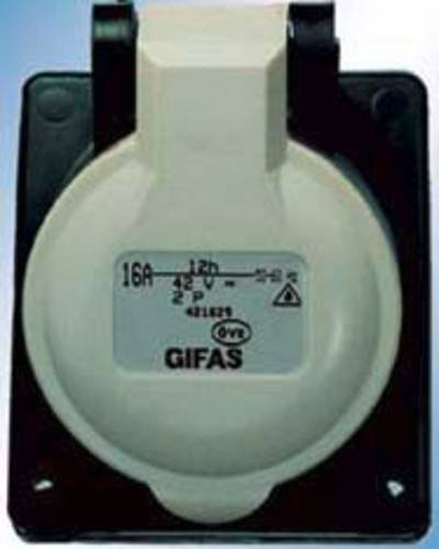 Gifas Electric 421629 102771 CEE Wandsteckdose 16 A 2polig 1 St.