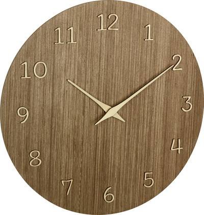 TFA Dostmann 60.3072.23 Quarz Wanduhr 298 mm x 41 mm x 298 mm Holz (dunkel)