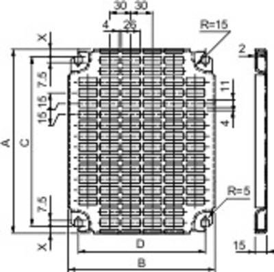 Schneider Electric NSYMR108 Montageplatte (L x B) 1000 mm x 800 mm Stahl 1 St.