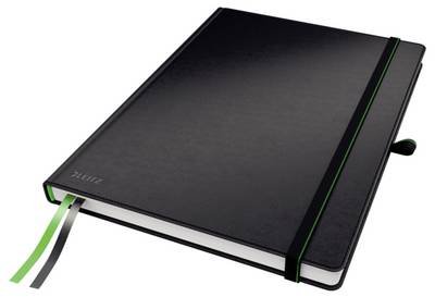 Leitz 44720095 Notizbuch liniert Schwarz Anzahl der Blätter: 80 DIN A4