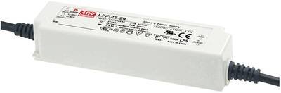 MEAN WELL LPF-25D-12 LED-Treiber, LED-Trafo Konstantspannung, Konstantstrom 25.2 W 2.1 A 6.6 - 12 V/DC dimmbar, PFC-Scha
