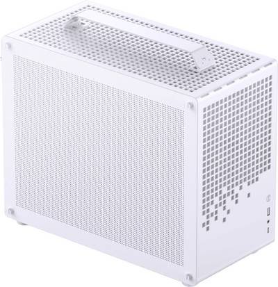 Jonsplus Z20 Mesh PC-Gehäuse, Mini Tower, Micro-ATX, mit Tragegriff - weiß