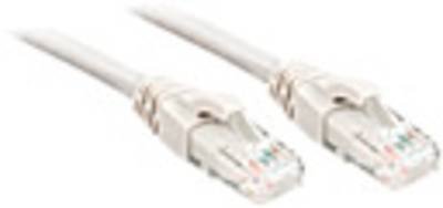 LINDY 48090 RJ45 Netzwerkkabel, Patchkabel CAT 6 U/UTP 0.30 m Weiß 1 St.