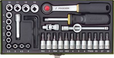 Proxxon Industrial Steckschlüsselsatz metrisch 1/4" (6.3 mm) 36teilig 23080