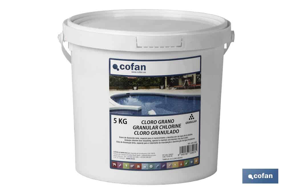 Cloro Grano 5 Kg Cofan • Herramientas Bazarot