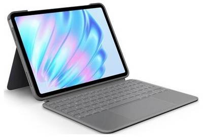 Logitech Combo Touch, iPad Air, 11inch, M2, OXFORD GREY, (US) Tablet-Tastatur mit Hülle Passend für Marke (Tablet): Appl