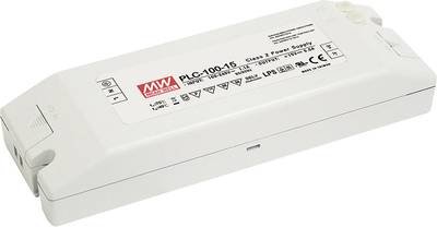 MEAN WELL PLC-100-20 LED-Treiber, LED-Trafo Konstantspannung, Konstantstrom 96 W 4.8 A 20 V/DC nicht dimmbar, PFC-Schalt