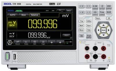 Rigol DM858 Tisch-Multimeter digital CAT I 1000 V, CAT II 300 V Anzeige (Counts): 500000