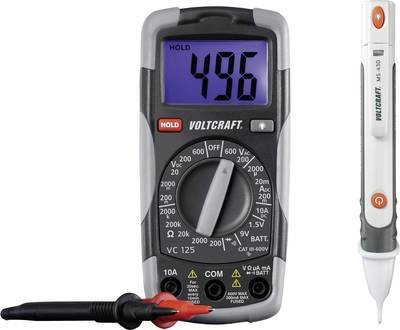 VOLTCRAFT DT-TEST-KIT 150 Hand-Multimeter kalibriert (SCS akkreditiertes Labor) digital CAT III 600 V Anzeige (Counts):