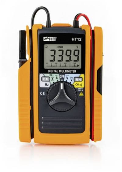 HT Instruments HT12 Hand-Multimeter, Stromzange digital CAT II 600 V, CAT III 300 V Anzeige (Counts): 3400