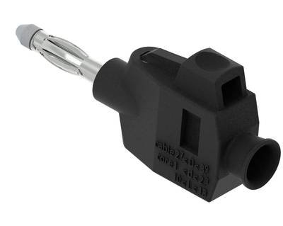 Electro PJP 1064-PRO-CD1-N Bananenstecker Stecker, gerade Stift-Ø: 4 mm Schwarz 1 St.