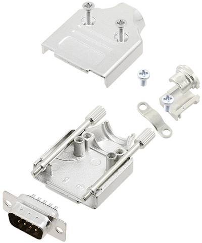 TRU COMPONENTS TCMHDM09DBPK 7708440 D-SUB Stiftleisten-Set 180 ° Polzahl: 9 Lötkelch 1 St.