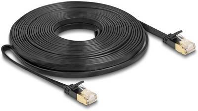 Delock 80350 RJ45 Netzwerkkabel, Patchkabel CAT 7 U/FTP 10.00 m Schwarz 1 St.