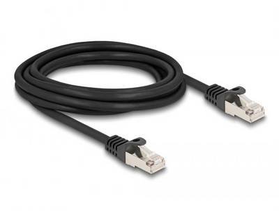 Delock 80189 RJ50 Netzwerkkabel, Patchkabel Kabel S/FTP 3.00 m Schwarz 1 St.