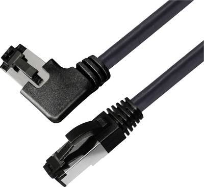 BKL Electronic 144031 RJ45 Netzwerkkabel, Patchkabel CAT 8.1 S/FTP 2 m Schwarz Halogenfrei 1 St.