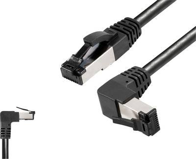BKL Electronic 144026 RJ45 Netzwerkkabel, Patchkabel CAT 8.1 S/FTP 3 m Schwarz Halogenfrei 1 St.